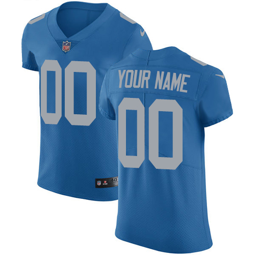 Men's Detroit Lions Blue Alternate Vapor Untouchable Custom Elite NFL Stitched Jersey